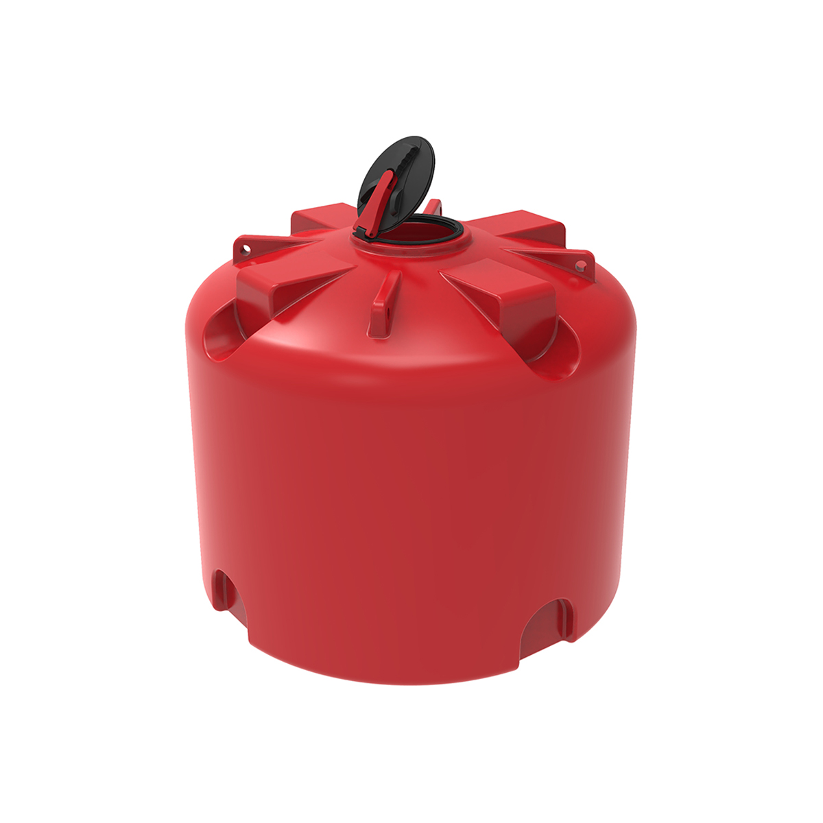 Емкость для КАС Экопром TR 4500 л с откидной крышкой красная